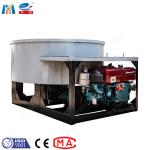 750L Diesel Industrial Concrete Pan Mixer Round Mouth Dry Mixing With Mixing