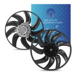 12V Car Radiator Electric Cooling Fan With Fuse Safety For AUDI B8