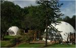 Fire Ratardant Steel Hexagonal Geodesic Dome Shelter Tent 20 Diameter