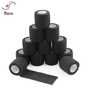 China 55% Viscose Selvage Solid Gauze Blue Bandage For Sports Medicine factory