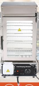 China 500L Steamed Bun Machine , CE Food Warmer Display Showcase factory