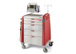 ABS Material Emergency Medical Trolleys With CPR Boards Fit Hospitals
