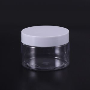 Customized Printing Plastic Cream Jar With Wide Mouth And Aluminum Lid