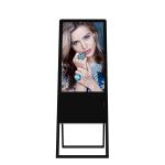 Portable Floor Standing Digital Signage 43 Inch For Coffee Shop