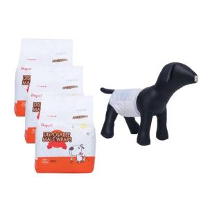 China Soft Eco Friendly Disposable Pet Diaper Non Woven Fabric XL Male Dog Diapers factory