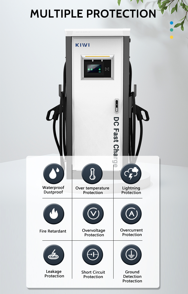 120KW DC Output Current Fast Ev Chargers With Ocpp 1.6J/1.5J For Ev Dc Charging Station
