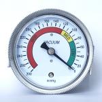 2.5 Inch Capsule Pressure Gauge 63mm Brass Wetted U Clamp Pressure Gauge