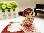 OEM Anime Acrylic Stand Figure , 130mm Clear Plastic Display Stand
