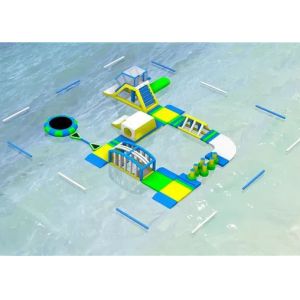 China CE ROHS Approved Floating Inflatable Water Park Trampoline Park For Water Play on sale
