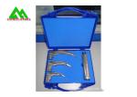 Stainless Steel Anaesthetic Intubation Medical Laryngoscope Set Customized