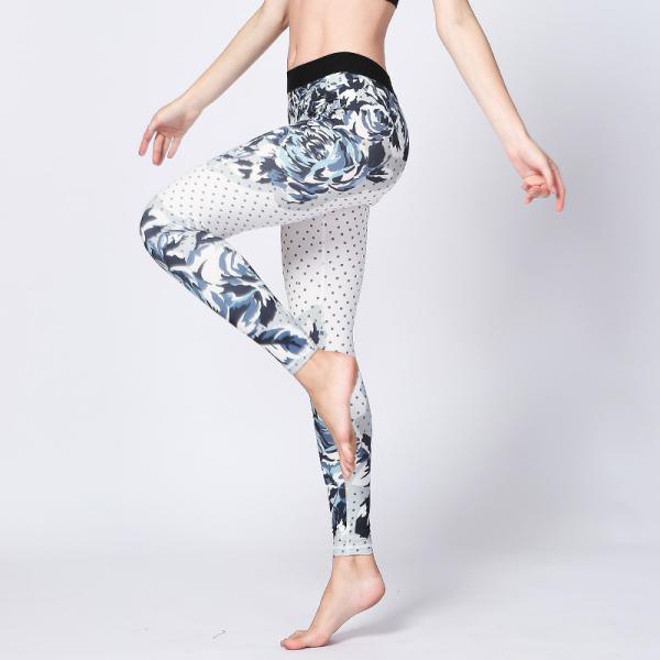 CPG Global Women's Fitness Legging Sport Running Pants Yoga Flower Print and