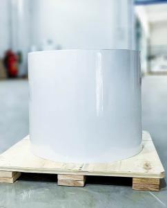 China Tire Glue Type Adhesive PE Label Material Roll 80u Face Thickness factory
