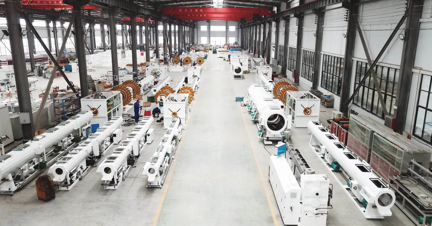 Easy Operation and Maintenance Tubes Pe Pipe Extrusion Line Customized Automatic Motor