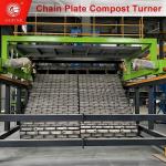 Large Windrow Organic Fertilizer Production System OEM Chain Plate Turning
