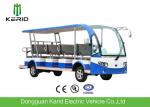 Colorful 5KW Low Speed Electric Sightseeing Car With 14 Seats