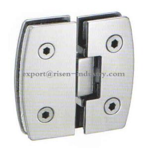 China Bathroom glass clamp RS1824, 80# Camber 180 degree factory