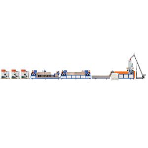 China Fully Automatic PP Strap Production Line , 9mm PP Packing Belt Extrusion Machine factory