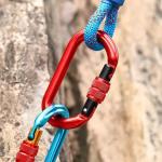 25KN Heavy Industry Aluminum Round Shaped Climbing Snap Hook Customized Logo and