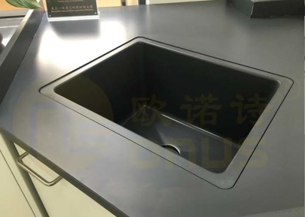 Black Epoxy Resin Lab Countertops Oem For Pharmaceutical Testing Centre with