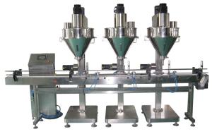 China Stainless Steel Rotary Powder Filling Machine Linear Auger Screw 25L / 50L Hopper factory