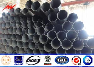 China Multi Side 7m Steel Tubular Electrical Power Pole Low Voltage With Cross Arms factory