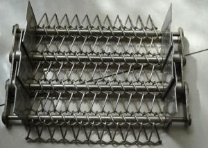 China Baffle Food Professing 1.6M Chain Mesh Conveyor Belt on sale