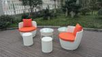 UV Resistant Fashion Obelisk Chair With Round Tea / Coffee Table