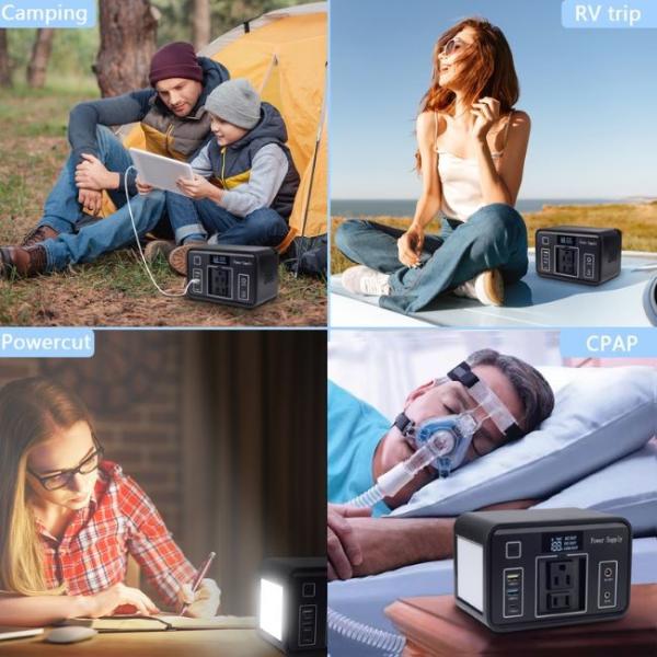Emergency Solar Panel Power Station 24Ah Portable Power Station For Camping