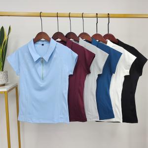 China 6 Colors Quick Dry Women Horse Riding Base Layer Long Sleeve Half Zipper Shirts factory