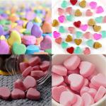 Silicone Mini Heart 55-Cavity Molds For Baking, Heart Shape Ice Cube Candy