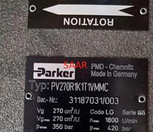 China PV270R1K1T1VMMC PV270R1K1T1WMMC Parker PV270 Series Axial Piston Pump factory