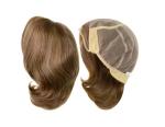 Medical Wig for Alopecia Glueless Human Hair Full Hand-Tied Mono Top Anti-Slip