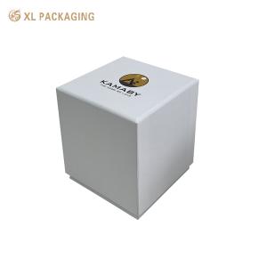 China ECO Friendly Gift Packaging Box White Cardboard Paper Scented Candle Gift Box factory