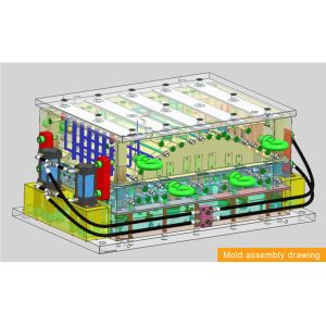 Metal SMC Compression Molding Fan Cover Mold 100K-500K Shots
