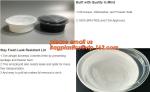 white disposable plastic salad bowl,PLA 16oz 500ml plastic - disposable salad