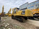 Used 35 tons high quality Komatsu PC350 excavator with Komatsu SAA6D114E-3