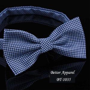 China samll checked polyester bow tie factory directly selling factory