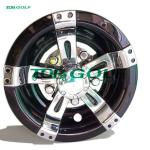 Universal Golf Cart Wheel Covers Golf Cart 8" Vegas Chrome 1 Year Warranty