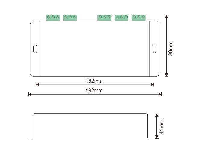 LED DMX Signal Amplifier Controller with 3 Channels Distributed Output