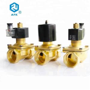 China Normally Open Water Solenoid Valve Pilot Type Brass 2 Way For Water Gas Oil 11/2&quot; factory