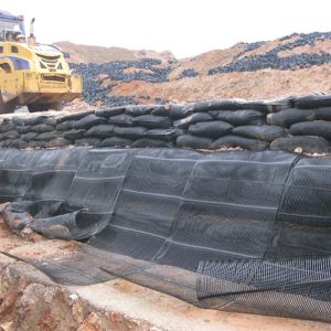 High Strength Polypropylene PP Uniaxial Geogrid For Retaining Walls
