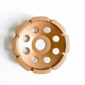 China High Quality 4inch Laser Welded 105mm Single Row Diamond Cup Wheel For Concrete , Stone,Hard Building Materials factory
