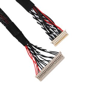 China 1mm Contact Pitch LVDS LCD Cable HRS DF20A-20DS-1C DF14-20DS-1.25 factory