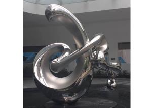 China Large Size Contemporary Art Abstract Stainless Steel Sculpture Polished Finish factory