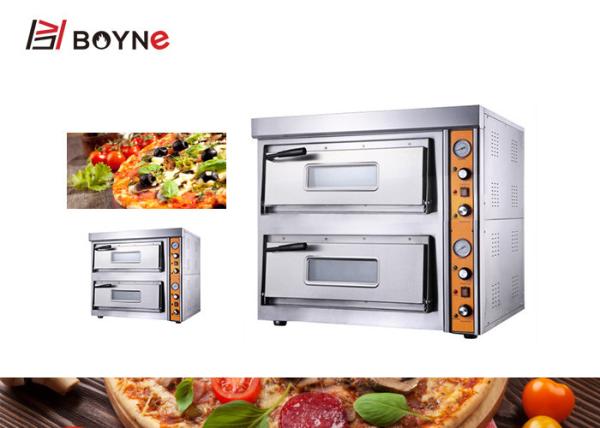Industrial Electric Pizza Oven Countertop 2 Layer Ceramic Baseplate 120kg 8.4kw