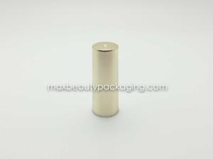 China N1025 nail polish cap nail polish packaging plastic cap UV metallic gold coating finish nail polish cap and flat brush factory
