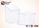 85ml Plastic Square Cups Food Grade Plastic Cup For Cake / Dessert