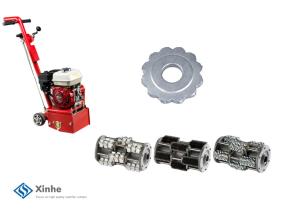China 12 Tips Concrete Milling Cutters For Heavy Duty Coating Removal Concrete Planner Scarifiers factory