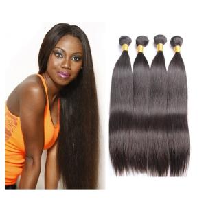 China Silky Smooth Peruvian Straight Hair Bundles Weft 300 Gram With Lace Closure factory