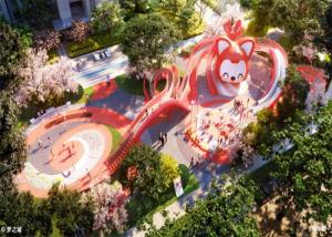 China Animal Theme Outdoor Playground Equipment Park Climbing Net Slide factory